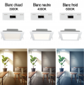 Spot encastré Carré Blanc LED 12 W 1050 lm SATURN Arlux – Température de Couleur Réglable à 3 Niveaux