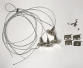 Kit de suspension pour dalle LED Arlux 4 filins de 1m avec fixations