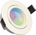 Spot Smart Blanc Orientable GU10 LED 5 W RGB+Blanc Dynamique 350 lm Ø 83 mm SAPHYR Arlux