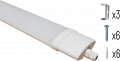 Réglette étanche LED Arlux Link 70W 4000K 6000lm 1500mm blanc