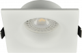 Spot Carré Blanc pour Lampe Ø 50 mm Douille GU10 Inclinable SEC-202 Arlux