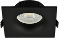 Spot Carré Noir pour Lampe Ø 50 mm Douille GU10 Inclinable SEC-202 Arlux