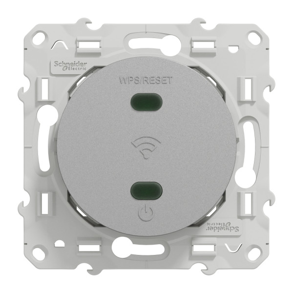 Schneider Electric Odace S530089 – Steckdose Mit USB-C 10,5 W In Aluminium, Moderne Aufputz- Oder Unterputzmontage
