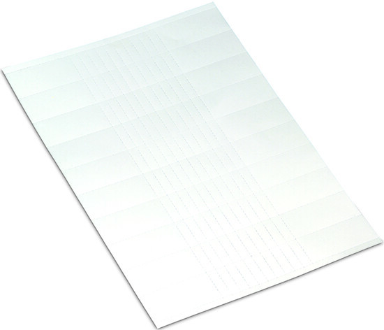 Etiquette en carton blanc (1 feuille de 100 étiquettes)