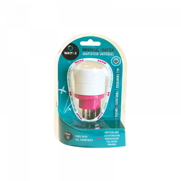 Adaptateur universel vers suisse. blanc