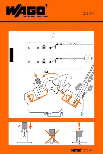 Autocollant avec illustration de la manipulation