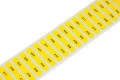 Etiquettes pet jaunes 20x8mm 3000/rl