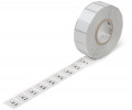 Etiquettes boutonnerie argent (27x27mm) - 1000 étiquettes / rouleau