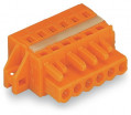Connecteur femelle avec tige d.cod.+bride de fix