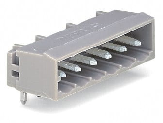 Connecteurs mâles avec broches à souder 1x1 coudée,avec parois latérales, 17 pôl - Wago - 231447/001000