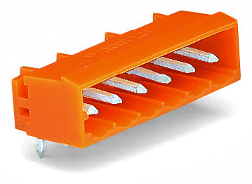 Connec mâle 2 pôles coudé à souder 1x1 pas 5,08 mm
