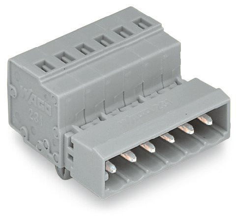 Connecteur mâle rtc av. pied fix.5,00 mm