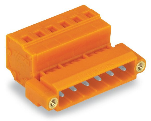 Connecteur mâle pour 1 conducteur orange - Wago - 231640/109000