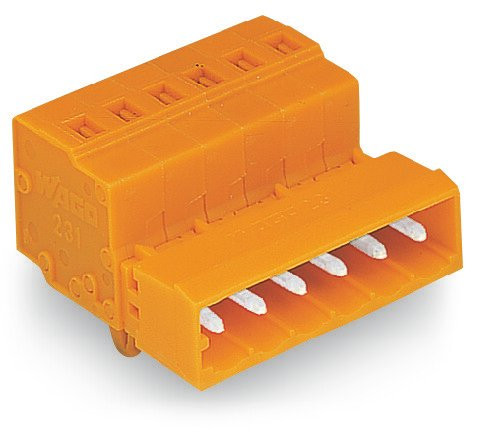 Connecteur male,avec pieds de fixation a encliqueter,gris,pas 5,08 mm,22 poles,o