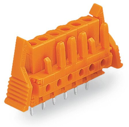 Connecteur femelle tht 0.6 x 1.0 mm solder pin droit, orange - Wago - 232182/039000