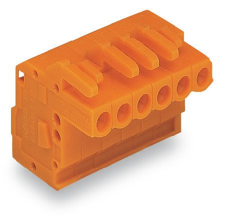 Connecteur femelle coudé cote ond.5,08 mm 5 pol