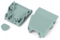 Boîtier décharge traction encliquetable, 7 pôles / pas 5 mm/ gris