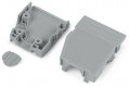Boîtier décharge traction encliquetable, 8 pôles / pas 5 mm/ gris