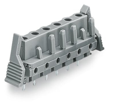 Connecteur femelle tht 0.6 x 1.0 mm solder pin droit, gris - Wago - 232741/039000