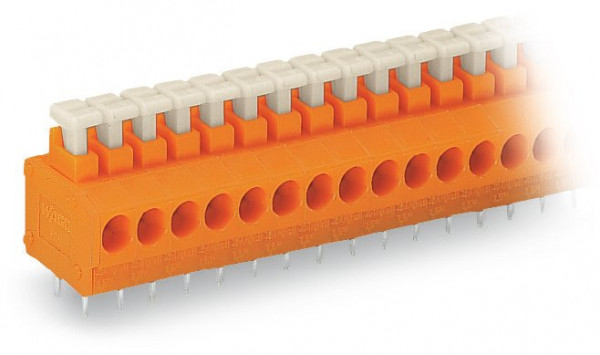 Barrette à bornes ci 1c avec poussoir 3 pôles pas 3,81 mm