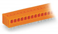 Borne pour circuits imprimés 1,5mm² pas3.81mm 4 pôles, orange