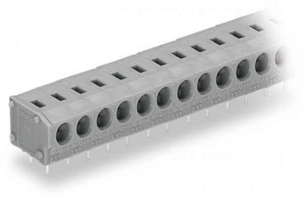 Barrette à bornes ci 1c / 2,5 mm² / 4 pôles / pas 5-5,08 mm / gris