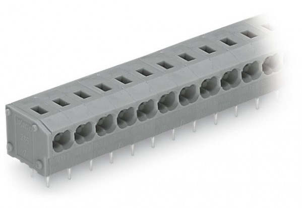 Borne pour ci 2 cond. bouton-poussoir 0.75mm² pas 5/5.08mm 2 pôles, noir