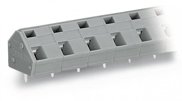 Barrette à bornes ci 24 pôles / 2,5 mm² / pas 10-10,16 mm / gris - Wago - 236324