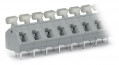 Borne pour ci  bouton-poussoir 2,5mm² pas 7.5/7.62mm 12 pôles, gris