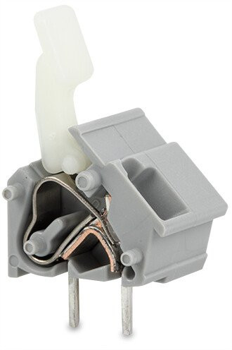 Borne modulaire pour circuits imprimés poussoir manuel 2,5mm² pas 10/10,16mm 1 p - Wago - 256601/333000