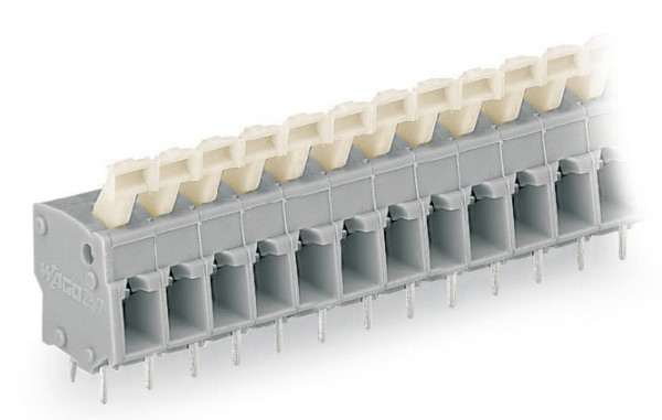 Borne pour ci  bouton-poussoir 2,5mm² pas 5/5.08mm 5 pôles, orange