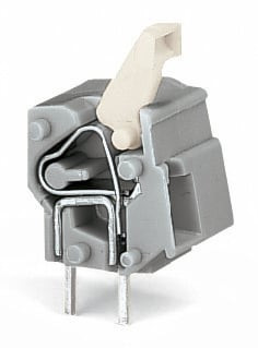 Borne modulaire ci / 2, 5 mm² / pas 10-10,16 mm / poussoir droit / vert clair - Wago - 257767