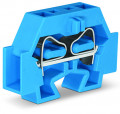 Borne d'extrémité 2c / 4 mm² / bleu