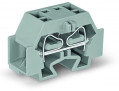 Borne modulaire 4c / 4 mm² / gris / pied de fixation