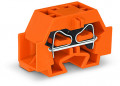 Borne modulaire 4c / 4 mm² / orange / pied de fixation