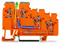 Borne alimentation avec led pour capteurs 3c / orange