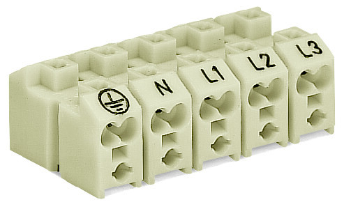Barrette 1,5/2,5 mm² 2pol.s.bout.