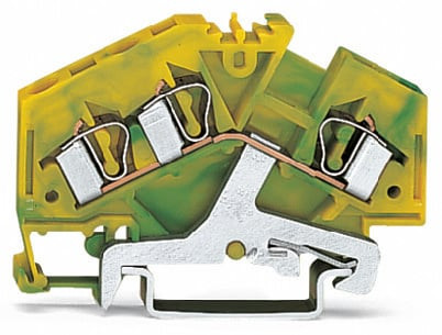 Borne de protection 3c / 4 mm² / vert-jaune / eex e