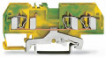 Borne de protection pour 3 conducteu 4mm², vert-jaune