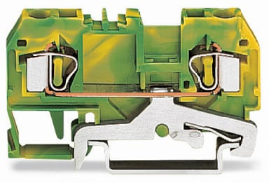 Borne de protection 2c / 4 mm² / vert-jaune / eex e