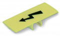 Couvercle protectrice de signalisation de danger (symbole haute tension)