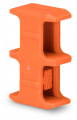 Élément de fixation pour bornes de puissance 50 mm², orange
