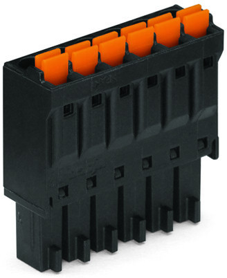 Connecteur femelle pour 1 conducteur noir