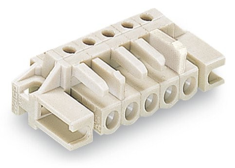 Connecteur femelle coudé 5mm 12-pol.+protect