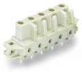Connecteur femelle tht 0.6 x 1.0 mm solder pin droit, gris clair