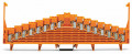 Borne de répartition à 8 étages orange