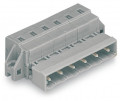 Connecteur mâle 11 pôles, pas : 7,5 mm, avec brides de fixation