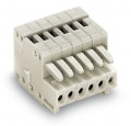 Connecteur femelle micro détrompé / 2 pôles / 0,5 mm² / pas 2,5 mm / gris clair