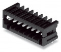 Connecteur mâle thr 0.8 x 0.8 mm solder pin coudé, noir