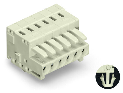 Connect f/cc/3,5mm/pi/2-pol/gris-cl. - Wago - 734102/008000